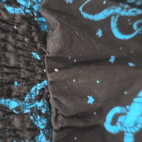 Black and Blue Octopus Print Dress - Picture 5 of 6